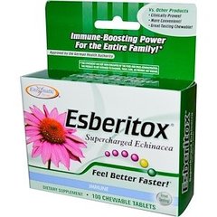 Зміцнення імунітету Esberitox, Enzymatic Therapy (Nature's Way), 100 жеват. таблеток - фото