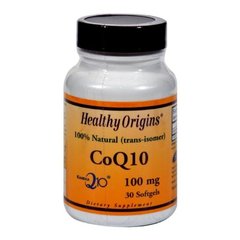 Коэнзим Q10, Kaneka Q10 (CoQ10), Нealthy Origins, 100 мг, 30 капсул - фото