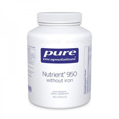 Мультивітаміни / мінерали, Nutrient 950, Pure Encapsulations, формула, 360 капсул - фото