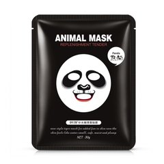 Спеціальна тканинна маска для обличчя з принтом "Animal Panda Mask", Bioaqua, 30 г - фото