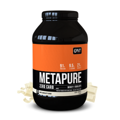 Протеїн, Metapure ZC Isolate, Qnt, смак білий шоколад, 908 г - фото