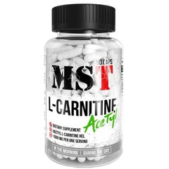 Л-карнитин, L-Carnitine Acetyl, MST Nutrition, 90 капсул - фото