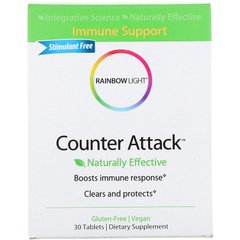 Иммунная поддержка, Counter Attack, Rainbow Light, 30 таблеток - фото