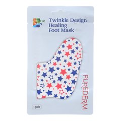 Маска-носочки для ног, Twinkle Design Healing Foot Mask, Puredem, 2 шт х 13 г - фото