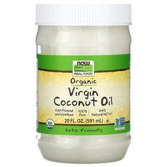Кокосовое масло, Coconut Oil, Now Foods, органическое, 591 мл - фото