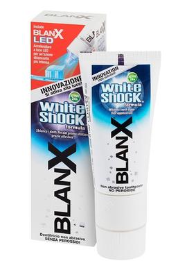 Зубна паста «White Shock» з Led ковпачком, Blanx, 50 мл - фото