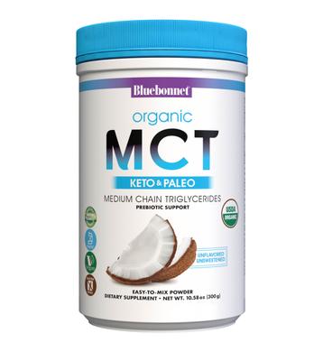 MCT Органічний порошок з кокосового горіха, Bluebonnet Nutrition, 300 гр - фото