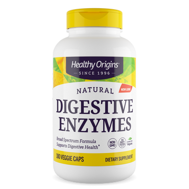 Пищеварительные ферменты, Digestive Enzymes, Healthy Origins, 180 капсул - фото