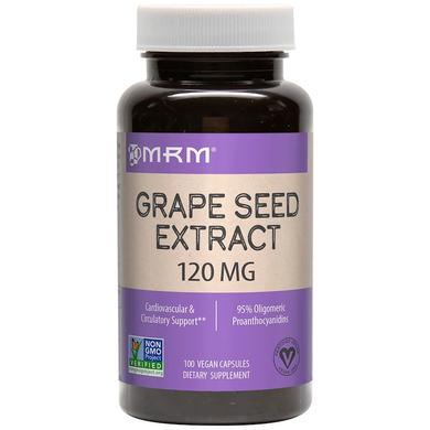 Экстракт виноградных косточек (Grape Seed), MRM, 120 мг, 100 капсул - фото