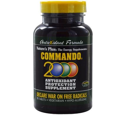 Антиоксиданти, Commando 2000 Antioxidant Protection, Nature's Plus, 90 таблеток - фото