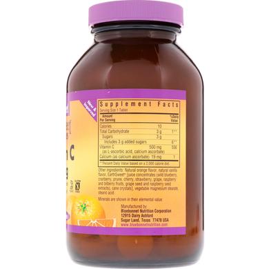 Витамин С жевательный, Vitamin C, Bluebonnet Nutrition, вкус апельсина, 500 мг, 90 таблеток - фото