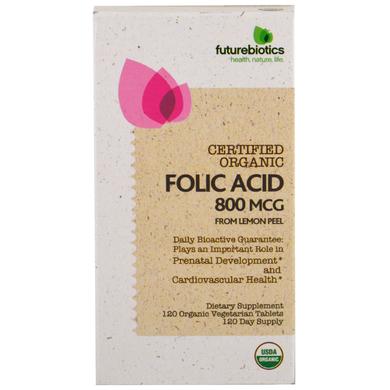 Фолієва кислота, Folic Acid, FutureBiotics, 120 таблеток - фото