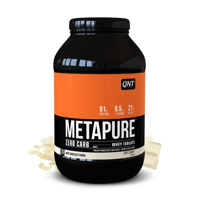 Протеин, Metapure ZC Isolate, Qnt, вкус белый шоколад, 908 г - фото