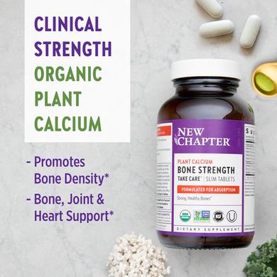 New Chapter, Bone Strength Take Care, добавка для укрепления костей, 30 маленьких растительных таблеток (NCR-00406) - фото