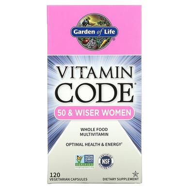 Сирі вітаміни для жінок, 50+, Vitamin Code, Garden of Life, 120 - фото