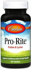 Пролин & Лизин, Pro-Rite, Carlson Labs, 60 таблеток - фото