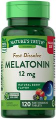Мелатонін, Melatonin, Nature's Truth, 12 мг, 120 таблеток - фото