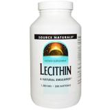 Лецитин, Lecithin, Source Naturals, 1200 мг, 200 капсул, фото