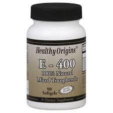 Вітамін Е, Vitamin E, Healthy Origins, 400 МО, 90 капсул - фото