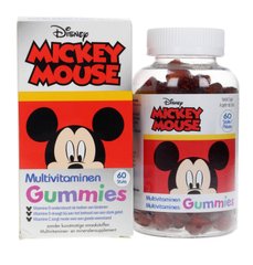 Мультивитамины, "Микки Маус", "Mickey Mouse", Disney, 60 жевательных конфет - фото