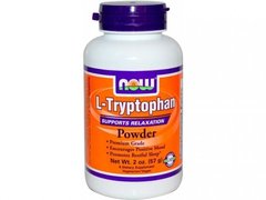 Триптофан, L-Tryptophan, Powder, Now Foods, 57 г - фото