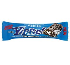 Протеїновий батончик, Yippie! Bar, кокос-чорний шоколад, Weider, 45 г - фото
