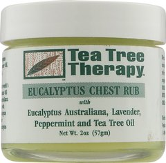 Противопростудный бальзам с маслами эвкалипта, лаванды, перечной мяты и чайного дерева, Tea Tree Therapy , 57 г - фото