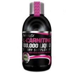 L-карнитин Liquid 100 000 - яблоко, BioTech USA, 500 мл - фото