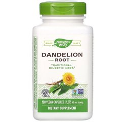 Корень одуванчика, Dandelion, Nature's Way, 525 мг, 180 капсул - фото