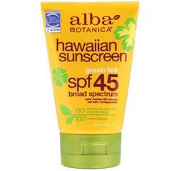 Солнцезащитный крем SPF 45 (Sunscreen), Alba Botanica, гавайский, 113 гр. - фото