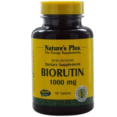 Рутин, Biorutin, Nature's Plus, 1000 мг, 90 таблеток - фото
