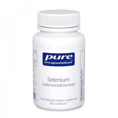Селен (селенометионин), Selenium (selenomethionine), Pure Encapsulations, 200 мкг, 180 капсул - фото