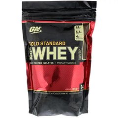Сироватковий протеїн, Whey Gold Standard, шоколад, Optimum Nutrition, 450 г - фото