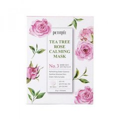 Заспокійлива маска для обличчя з екстрактом чайного дерева та троянди, Tea Tree Rose Calming Mask, Petitfee, 1х25 г - фото
