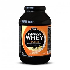 Протеїн, Delicious Whey Protein, Qnt, смак ваніль, 908 г - фото