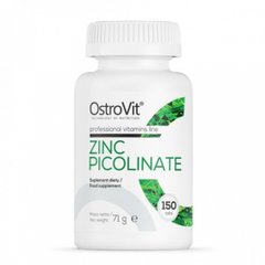 Цинк пиколинат, Zinc Picolinate, Ostrovit, 150 таблеток - фото