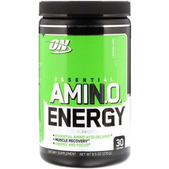 Комплекс амінокислот, Essential Amino Energy, Optimum Nutrition, смак блакитна малина, 270 г - фото