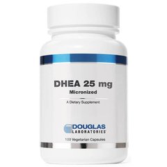 ДГЭА, микронизированный, DHEA, Douglas Laboratories, 25 мг, 100 капсул - фото