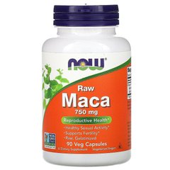 Мака (Maca), Now Foods, вегетарианская, 750 мг, 90 кап - фото