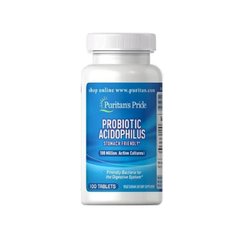 Пробиотик ацидофильный, Probiotic Acidophilus, Puritan's Pride, 100 капсул - фото
