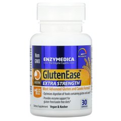 Ферменти для перетравлення глютену, GlutenEase, Extra Strength, Enzymedica, 30 капсул - фото