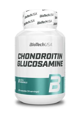 Препарати для суглобів і зв'язок, Глюкозамін і Хондроїтин, BioTech USA, 60 капсул - фото