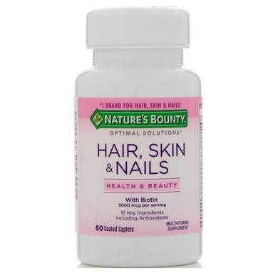Вітаміни для волосся, шкіри і нігтів, Hair, Skin & Nails, Nature's Bounty, 60 таблеток - фото