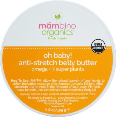 Масло проти розтяжок Oh Baby! Belly Butter, Mambino Organics, 109 г - фото