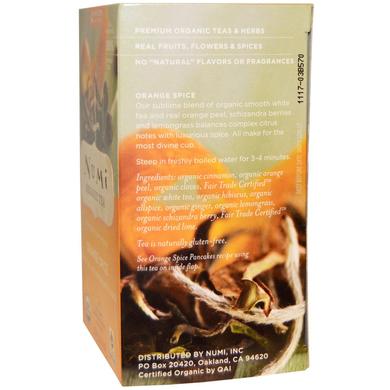 Органический белый чай Пряный апельсин, 16 пакетиков - фото