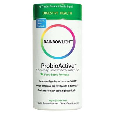 Пробіотики і Ензими, ProbioActive, Rainbow Light, 90 капсул - фото