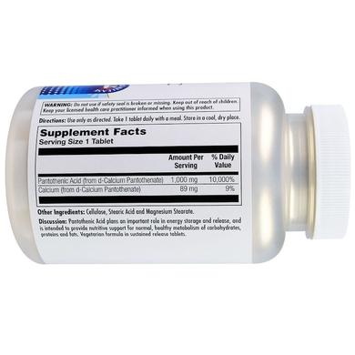 Пантотеновая кислота, Pantothenic Acid, Kal, 1000 мг, 100 таблеток - фото
