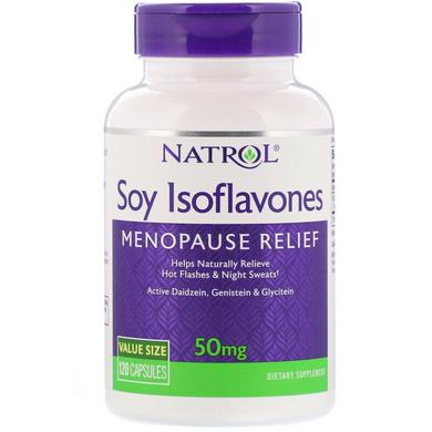 Соевые изофлавоны, Soy Isoflavones, Natrol, 50 мг, 120 капсул - фото