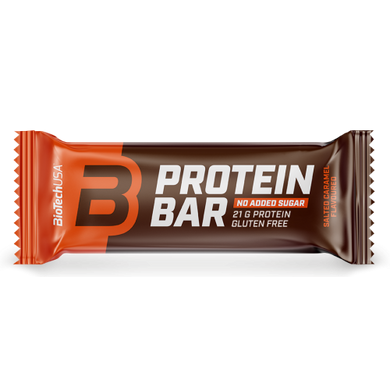 Батончик, Protein bar, BioTech USA, смак солона карамель, 70 г - фото