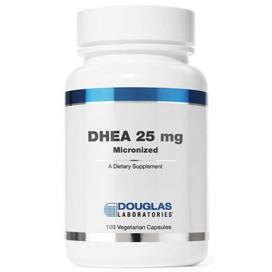 ДГЕА, мікронізований, DHEA, Douglas Laboratories, 25 мг, 100 капсул - фото